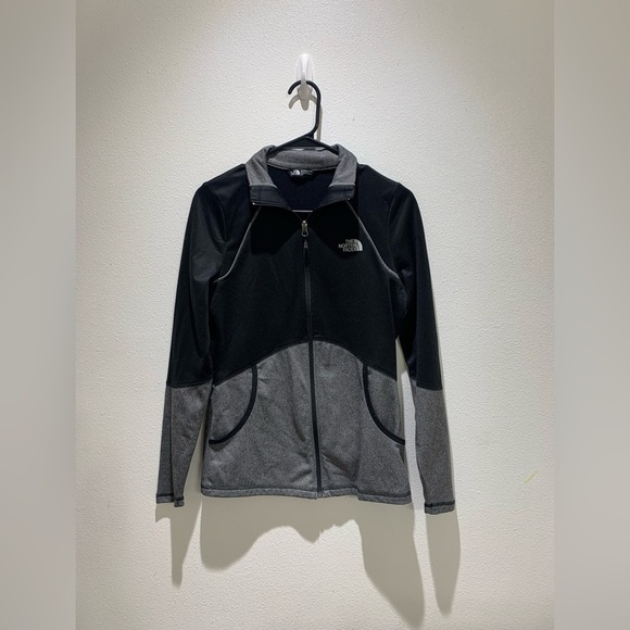 The North Face Women's Athletic Jacket Full Zip Black Gray Size S - Picture 2 of 10